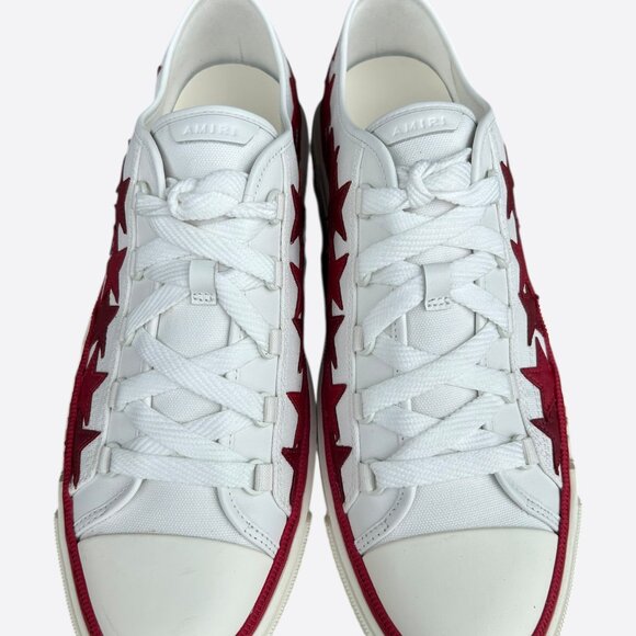 Amiri White & Red Stars Court Sneakers - Picture 2 of 7